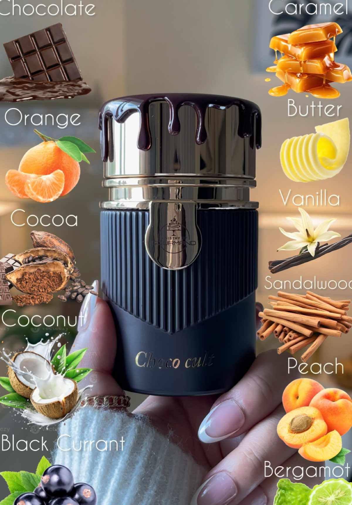 Choco Cult🍫🍊🤎@Paris Corner Official Gourmand Arabian Fragrance 🤎Rich creamy chocolate 🍫 melted into cocoa butter 🧈 & caramel with touches of fruity notes 🍊that makes this fragrance so irresistible delicious and sweet!😍 Smells just like those chocolates that are filled with an orange cream🍫🍊 🍫🍊Top: Blend of Caramel, Bergamot, Orange 🍫🧈Middle: Blend of Chocolate, Cocoa, Butter, Coconut, Blackcurrant, Peach 🤎🍫Base: Blend of Vanilla, Musk, Sandalwood @AROMA CONCEPTS FL  Click the orange cart to shop! 🛒🛍️  #pariscornerperfumes#chococult#perfume#arabianperfume#perfumetiktok#aromaconcepts#gourmandperfume#newperfume#perfumereview#perfumerecommendations#tiktokshop#perfumetiktok#arabperfume#perfumearabe#chocolateperfume#arabicperfumes#perfumes#perfumecheck#perfumeoftheday#fragrancetiktok#tiktokperfume#viralperfume#gourmand#fragrance#fragrances#womenperfume#fragrancetok#fragrancearmy#fragrancecommunity#perfumecollector#perfumecommunity#fyp#tiktokmademebuyit#sweetperfume#creatorsearchinsights 
