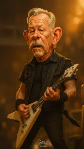 Karikatur METALLICA dengan AI #karikatur #caricature #animasi #entersandman #heavymetal #metallica #ai 