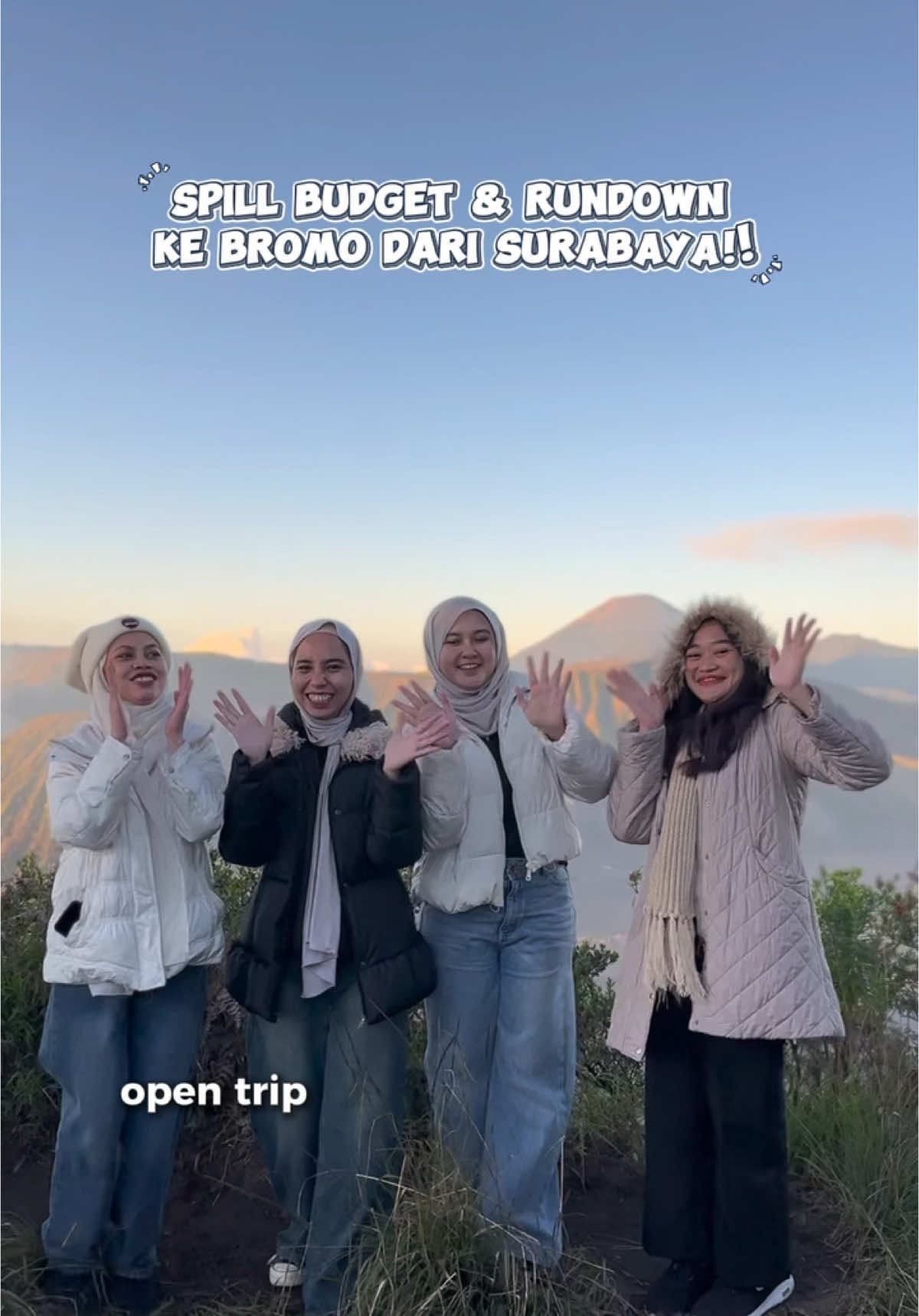 BANYAK YG TANYA??!! SINISINI AKU SPILL YAA SATU SATU, mulai dari itinerary, rundown jam, budget sampe detail2 semuanya. Gimana menurutmu, worth it kan? Yuk langsung aja cek jadwal ke DM / di bio buat liat tiap minggu keberangkatannya ya! Hehe -------------- Open Trip Bromo dari Surabaya - TRIP BULAN JUNI READY📌 - berangkat Tiap weekend Hanya 379.000/pax📌 Meeting Point : ✅ stasiun Gubeng Baru ✅ Jl Kalasan No 21  ✅ Terminal Bungurasih Info paket Private Trip, Sewa Jeep, homestay di Bromo bisa konsultasi gratis melalui Link di bio / DM @tripbromoprobolinggo @eternatravelers.id atau bisa juga diakses melalui website : https://eternatravelers.com  #pastisatsetwatwet #pastiberangkat #sobateterna #opentripbromo #bromodarisurabaya #bromotourpackage  #mountbromotourpackage #opentripbromo #opentripbromodarijakarta #tripbromodarisurabaya #privatetripbromo #tripbromodariprobolinggo #opentripbromosurabaya #tripbromomurah #bromo #outfitbromo #wisatabromo #mountbromo #bromotenggersemeru #eternatravel #eternatravelers 