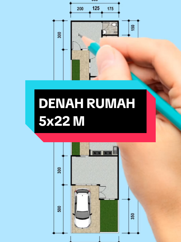 Membalas @rachmawatiazzza  DENAH RUMAH 5x22 M #denahrumah  #denahrumahminimalis  #rumahminimalis  #rumahsederhana  #thewinnerarchitect 