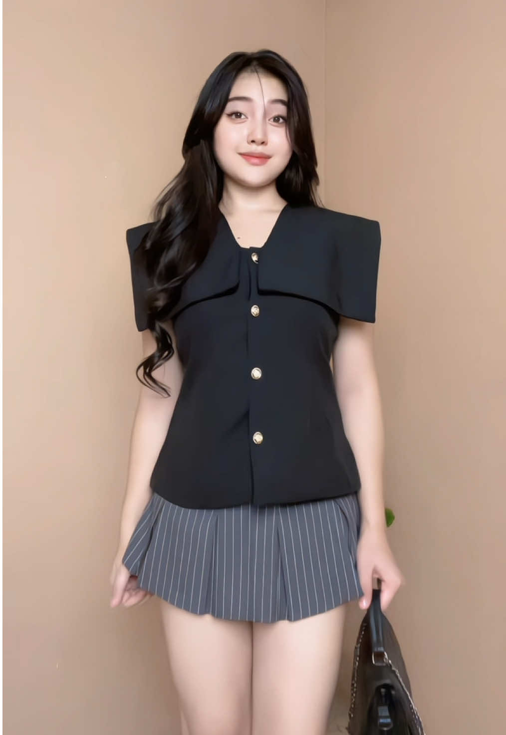 Aduh gimana ya bilangnya kalo atasannya secantik itu 😭❤️ wajib punya deh minimal 1 modelnya iconic bgt nih beda  BB 59 TB 158 Size L ❤️✨ #outfitideas #OOTD #atasan #hanafashion #outfitaesthetic 