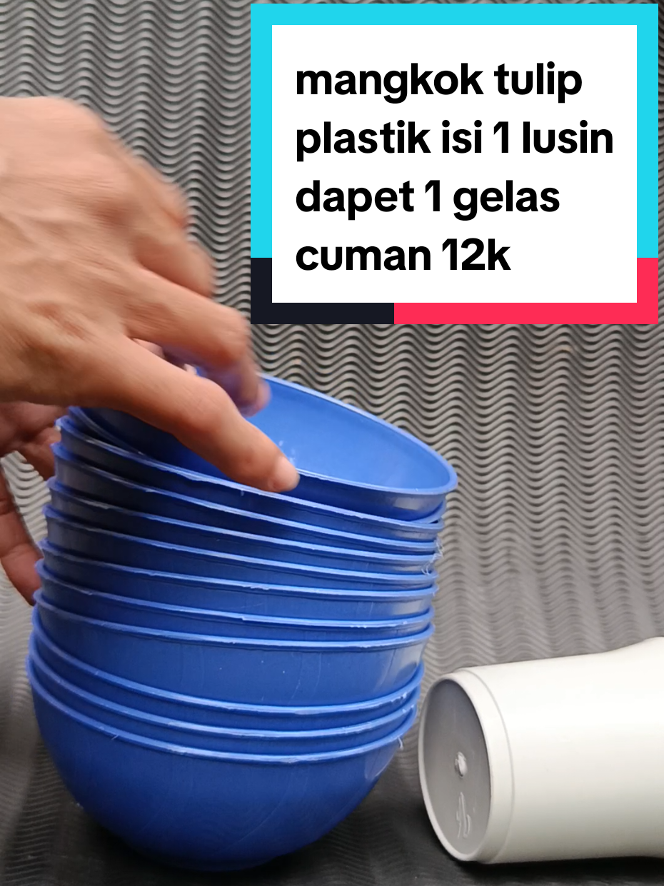mangkuk tulip plastik isi satu lusin cuman 12k aja buruan keburu harganya normal lagi#mangkok #mangkokplastik #mangkokplastikmurah 