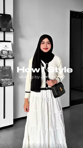 how i style with slinbag by Jims Honey 🖤👜 #outfitideas #outfitinspiration #slingbag #taswanita 