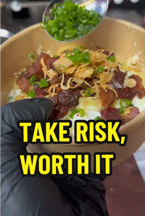 when you decide to take risk ❤️ Unnaked Potato Hanoi 🥔 Cheesiest, most loaded jacket potatoes in town! 🔥 📍122 Từ Hoa, Tây Hồ 🕕 5PM-11PM 📍48 Hàng Bạc, Hoàn Kiếm 🕕 6PM-2AM DM US NOW #UnnakedPotato #JacketPotato #MidnightMunchies #Spud #KhoaiTay #hotay #explorehanoieats #vietnam 