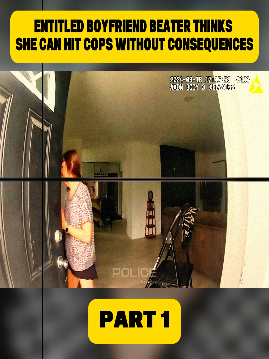 Entitled Boyfriend Beater Thinks She Can Hit Cops Without Consequences #cop #police #copsoftiktok #policeoftiktok