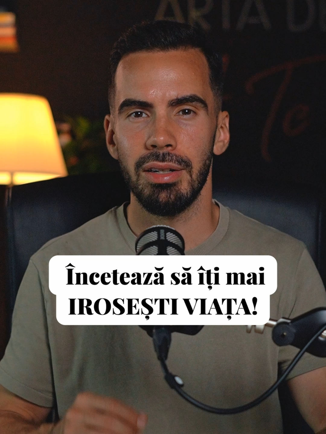 Îți irosești viața...