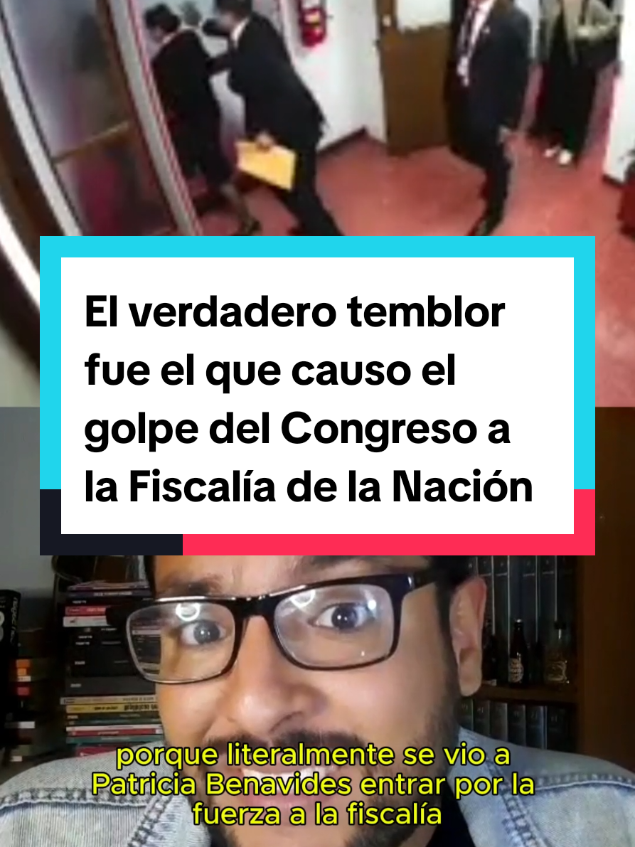 El verdadero temblor fue el que causó el golpe del Congreso a la Fiscalia de la Nación. #temblor  #congreso #patriciabenavides #fiscalia 