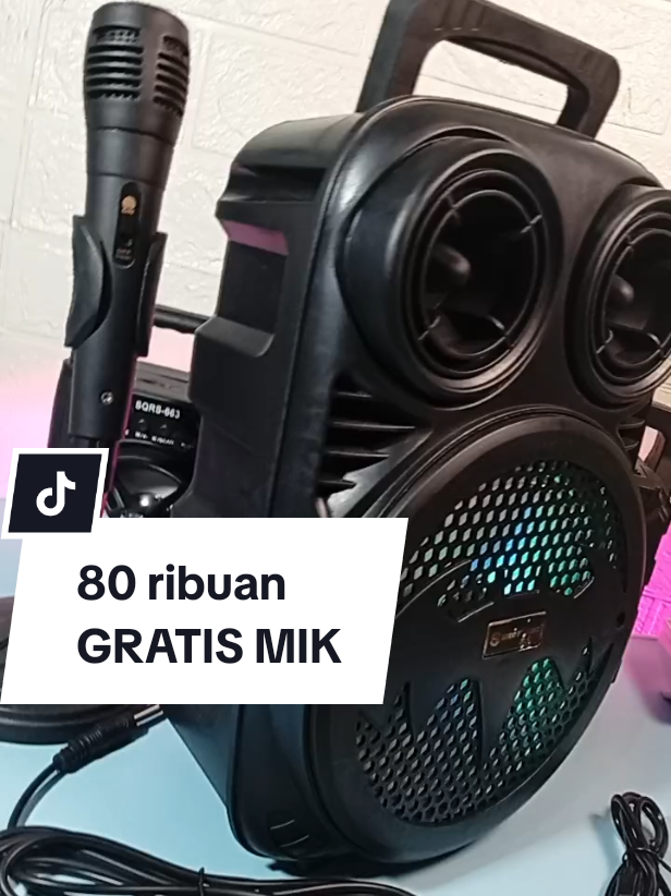 Speaker Bluetooth Bass ukuran 6,8 inchi  RGB Free Mikrofon & Kabel Cas #speaker #elektronik #speakerbluetooth #speakers 
