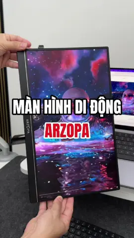 Màn hình rời di động ARZOPA làm màn hình phụ đúng là cứu cánh cho góc làm việc của tui luôn á, nhẹ gọn dễ mang đi mà cắm phát là dùng liền, giúp mở rộng không gian làm việc và giải trí tiện quá chừng luôn mọi người ơi 👌🏻💻  #manhinhdidong #manhinhphu #manhinharzopa #arzopa #namoinam 
