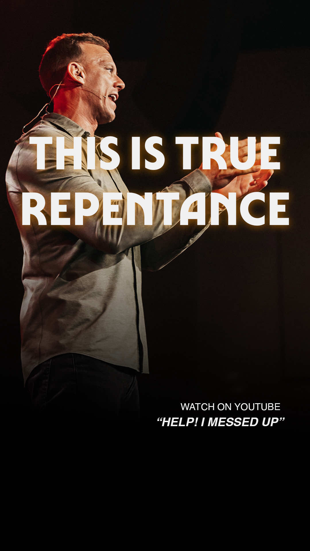 An apology is about saying the right thing, but repentance is about doing the right thing. Watch the full video on my YouTube channel 📺  “Help! I Messed Up” The Life of David sermon series @weareradiant  #godisgood #faithful #faith #church #sermon #aaronburke 