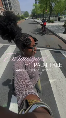 a certified ✨ATTENTION GRABBER ✨ so many people came up to me in person saying they loved my personal little palm tree! 🌴  the girls went absolutely crazy online!!🤭 i knew i could leave y’all hanging without this tutorial! 🫡 if you’re bold enough to rock this look, make sure to save this tutorial, follow for more, and tag a baddie who know could pull this off too. 💅🏾✨ . . . . . #locstyles #locjourney #naturalhairstyles #naturalhair #naturalhaircommunity #hairinfluencer #hairinspo #hairgoals #naturalhairlover #locinspo #locstyles #loctutorial #hairtutorials #naturalhairtutorial #dmvinfluencer #theeabimbolabee 