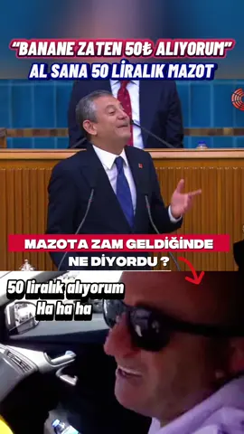 📌 Özgür Özel’den mazot çıkışı “Kapak gibi cevap” 📍Ben zaten 50 liralık alıyorum.Al sana 50 liralık mazot.Al sana 50 liralık mazot !!!  ✍️ Sizde hala 50 liralık mı alıyorsunuz ? Yoksa gelen zamlar hakkında ne düşünüyorsunuz ?