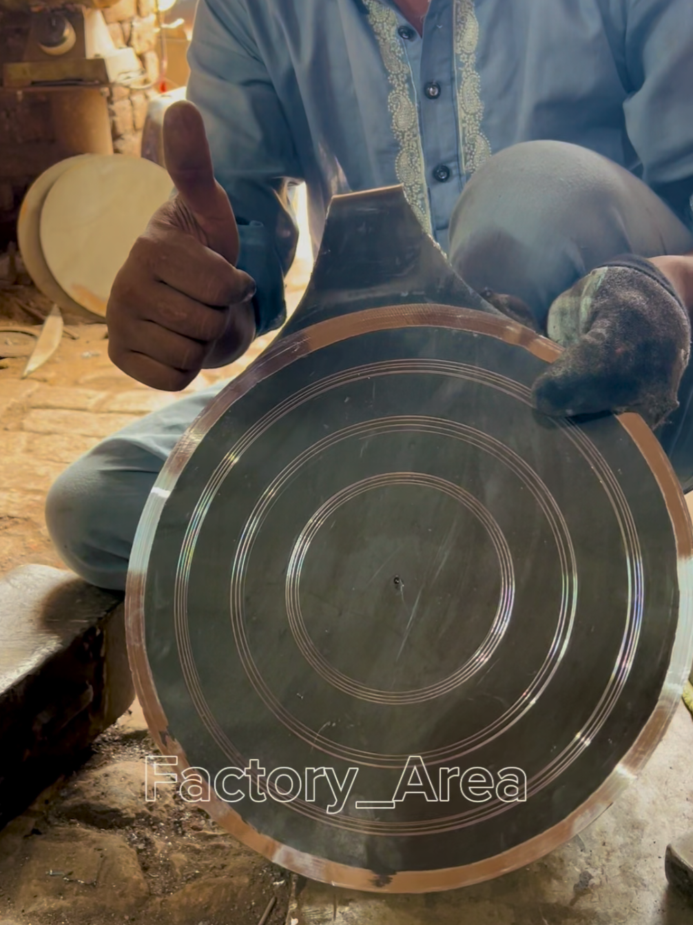Amazing Roti Griddle Making Process🤩😍😱#process #making #smallfactory #griddle #roti #factoryarea #smallfactory #handmade #skills #iron #silver #uk #usa #europe #technology 