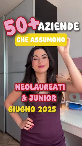 Aziende che assumono questo mese! Trovi la lista completa su twentyliving.it, oppure scrivimi in chat per link! carriera #lavoro #curriculum #neolaureati #università #colloqui #colloquio #cercarelavoro #aziende 