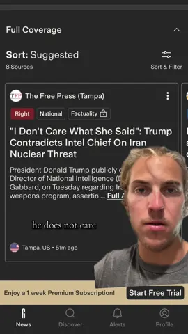 The US is about to exacerbate the Iran-Israel conflict based on misinformation, or worse, authoritarian agenda’s. #greenscreen 