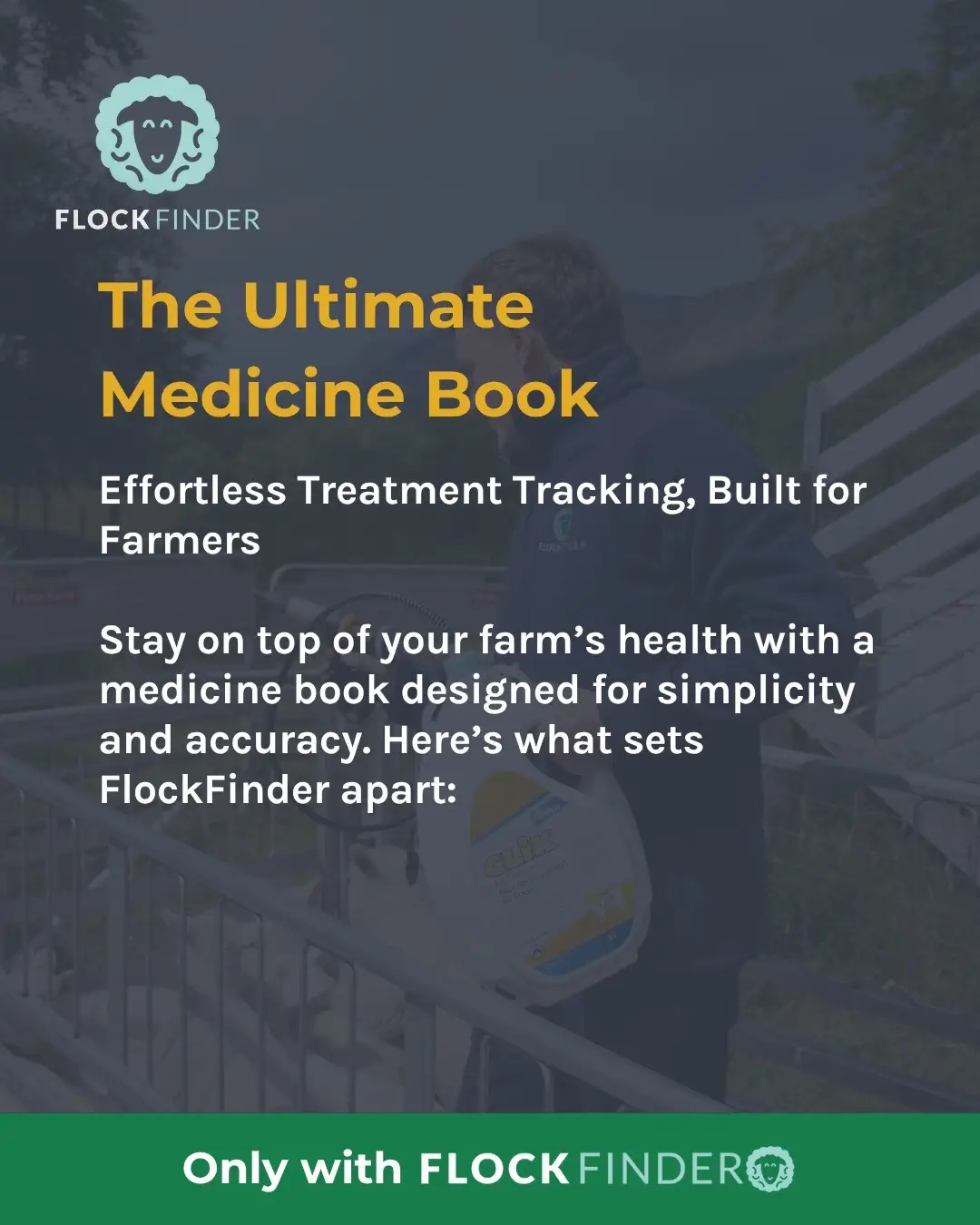 Swipe through to see how we log every treatment in FlockFinder, no paperwork, no stress, just clear records that back you up 🐑💊 #FlockFinder #SheepFarming #MedicineBook #LivestockManagement #SmartFarming #FarmTech #NoMoreGuesswork #farmtok #backbritishfarming #sheep #lambs
