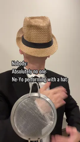 NEYO NEVER FORGETS HIS HAT 😂😂😭 #funnyskit #neyo #neyohats #hiphop #rnb #tophits #music #throwbacksongs