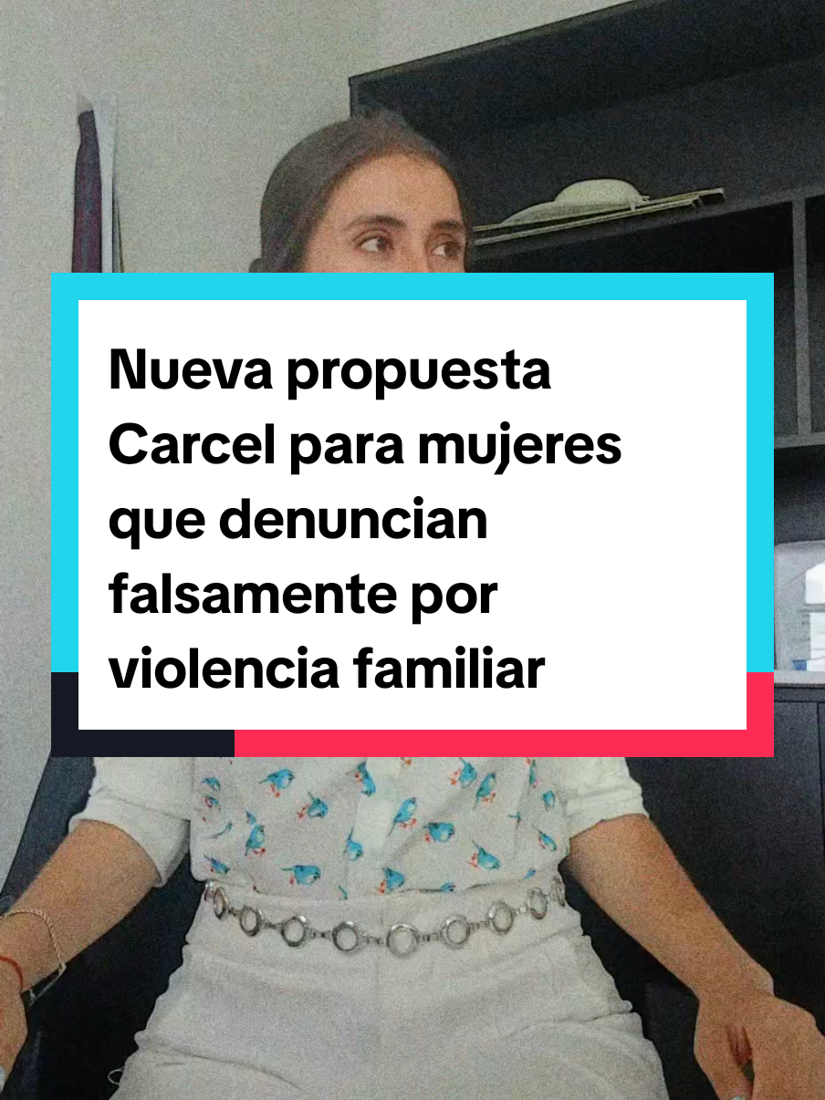 Nueva propuesta  Carcel para mujeres que denuncian falsamente por violencia familiar  #peru🇵🇪 #abogadaentiktok #penal #carceldemujeres #mujeres #denunciastiktok #denunciasfalsas 