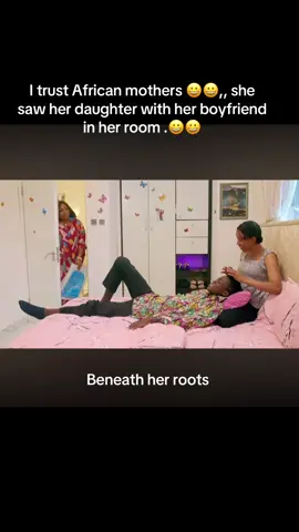I trust African mothers 😀😀,, she saw her daughter with her boyfriend in her room .#fypシ゚ #treasurejthomas #nollywoodmovies 