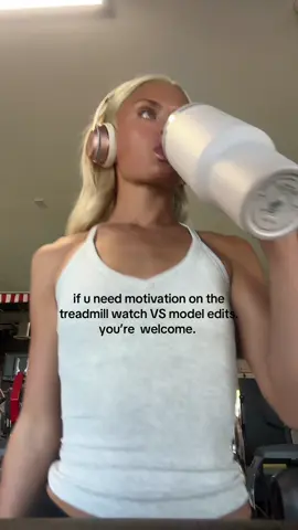Best motivation. #vsmodel #treadmill #motivation #gym 