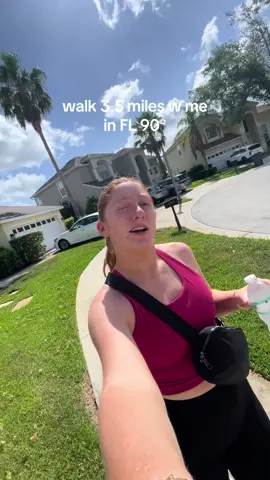 it was a HOT ONE🥵☀️ #hgw #florida #floridaheat #redheadthriving #walkwithme 