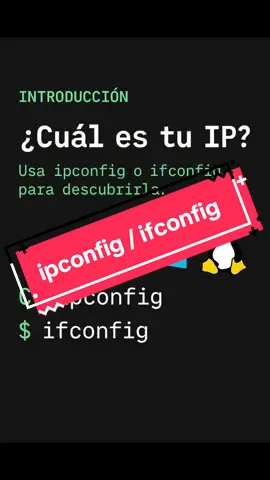 ipconfig / ifconfig – ¿Cuál es tu IP? #Redes #NetworkingTips #ipconfig #ifconfig #IPaddress   #ComandosLinux #ComandosWindows #DiagnósticoDeRed   #Ciberseguridad #DonRedes #PingBásicoAPro #SoporteTI   #AprendeRedes #TikTokTech #RedesConArmando #ArmandoTips 