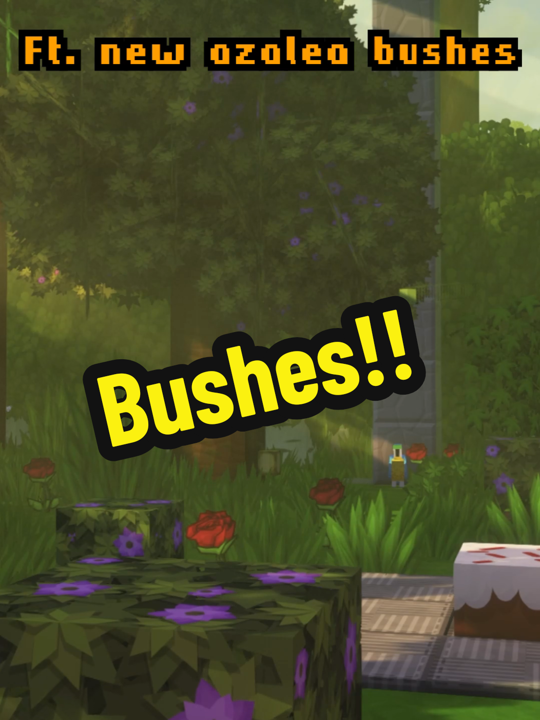 We love a good bush! 🤪 #mcpe #therock #Minecraft #aesthetic #memestiktok #slay 