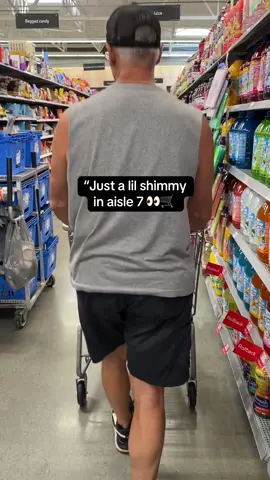 When the music hits, he moves his hips!  #walmartvibes #walmart #tiktok #fyp #hips #kesha #onlygirlintheworld 