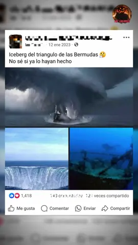 Iceberg sobre el Triángulo de las Bermudas #triangulodelasbermudas #relatosdeterror #misterio #iceberg 