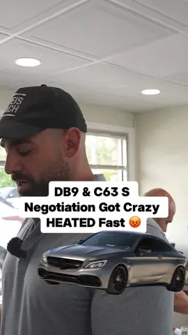 Negotiating an Aston DB9 and Mercedes C63 S didn't go well at all. #cartrade #luxurycars #astonmartin #mercedes #carfinance #fy #fyp 