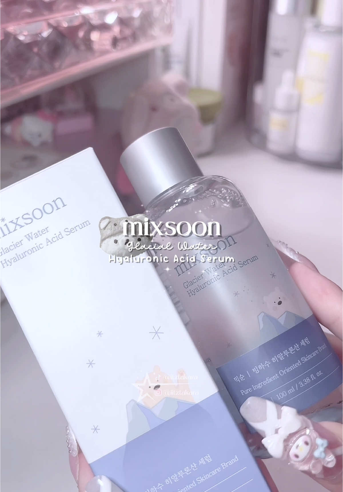 its so cutee ₊˚⊹ ᰔ ᝰ‧₊ ᵎᵎ products featured ↓ .ᐟ ᢉ𐭩  - mixsoon -  • Glacial Water Hyaluronic Acid Serum   ‹𝟹 @mixsoon_us  ✧——⊹ ࣪ ˖ ❀ ⊹ ࣪ ˖——✧ ˖ ֹ੭୧ discount codes for ↓ ⊹ ࣪ ⑅ Yesstyle → 𝐓𝐀𝐊𝐀𝐑𝐀𝟎𝟖 Flower Knows → 𝐓𝐀𝐊𝐀𝐑𝐀 Stylevana → 𝐈𝐍𝐅𝟏𝟎𝐓𝐀𝐊 Oliveyoung → 𝐓𝐀𝐊𝐀𝐑𝐀𝟎𝟖 𐔌   .  ⋮ 🏷️ .ᐟ  ֹ   ₊ ꒱ #mixsoon #hyaluronicacidserum #koreanskincare #glassskin #skincareroutine #amazon #yesstyle #wonyoungism #kbeauty 