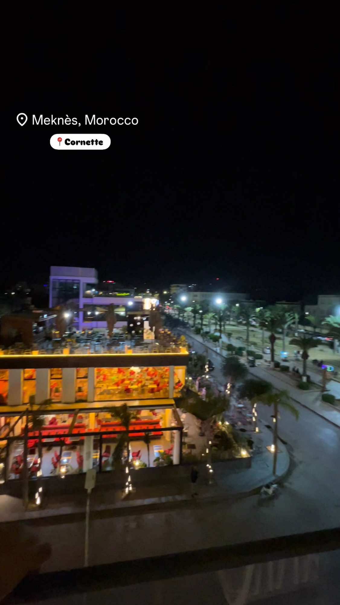 #pourtoi #cornette #meknes #morocco #restaurant #café #soir #night #devinelapersonne #toktok 