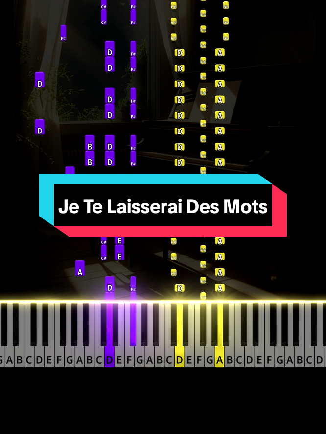 🟡 Je Te Laisserai Des Mots - Patrick Watson | MEDIUM Piano Tutorial ▶️ Full Video on YouTube (Link in Bio) 🎼 Sheet Music in Bio #pianotutorial #mediumpiano #pianotutorials #pianosongs #piano