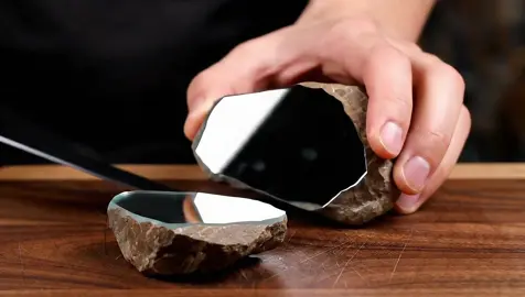 Surprise Rock Slicing ASMR 🗿                                    #ai #rock #asmr #fyp