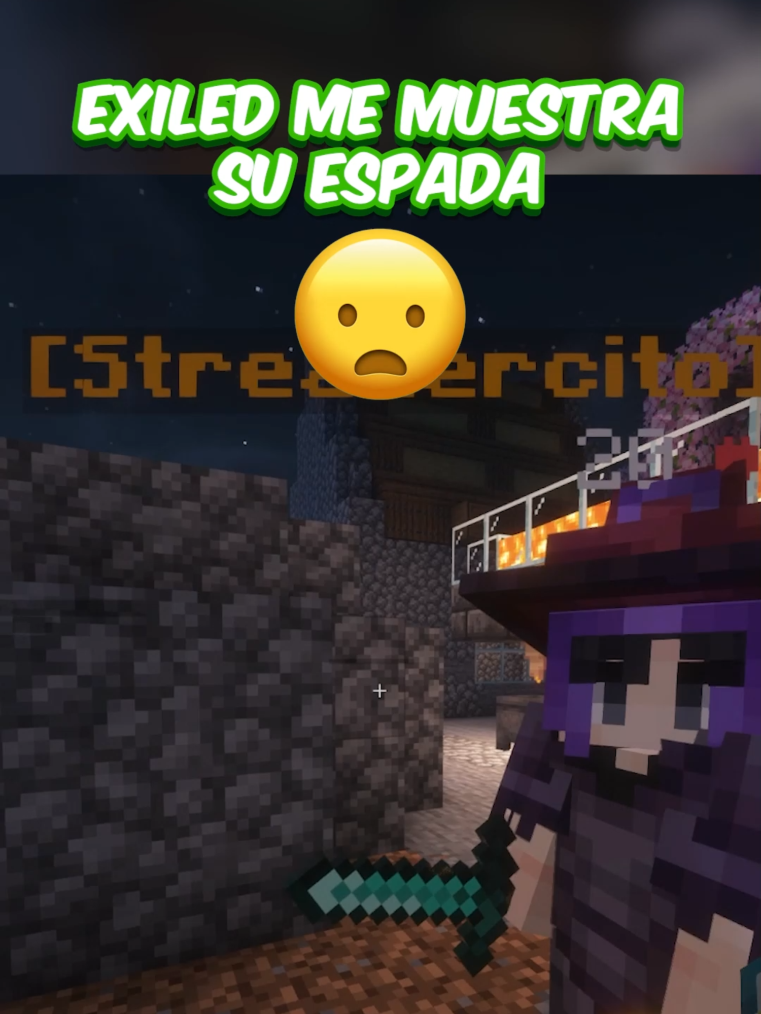 @exiledzooo Me mostró su espada 👀😦 @wintersokalo  Momento gracioso en el que comparamos tamaños de espadas en Minecraft #Minecraft #MemeMinecraft #HumorMinecraft #picoapicomc #Felicraft #ComunidadMinecraft #MomentosMinecraft
