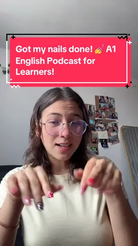 I got my nails done! Slow English Podcast for A1 Beginner listeners!👂🎧 #slowenglishpodcast #englishteacher #englishlistening #misshoney #maestramiel 