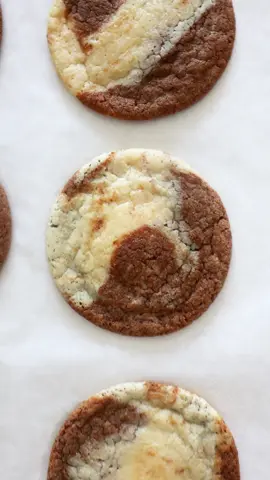 Vietnamese Coffee Marble Cookies. Incredibly easy and the perfect balance of sweet and bitter. Grab my recipe in the comments! #cookies #vietnamesecoffee 