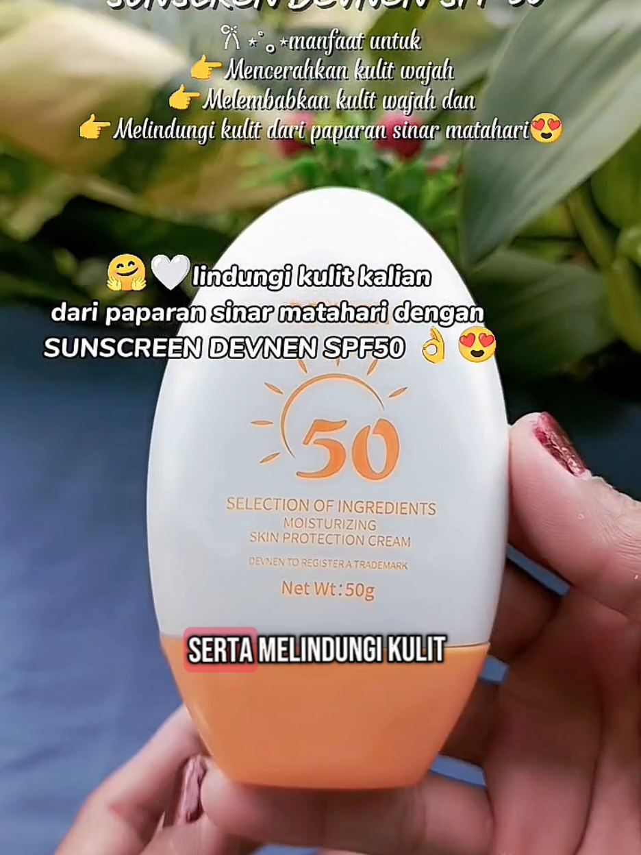 devnen sunscreen spf50 #creatorsearchinsights #kecantikan #perawatanwajah #perawatankulitwajah #affiliatelinktiktok #satukontentiaphari #guncang66 #cuantanpabatas 