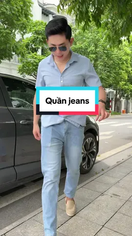 Quần Jean BIGSIZE Co giãn form slimcrop ống ôm #quanjeannam #quanjean #thoitrangnam #tuandt #xuhuong 