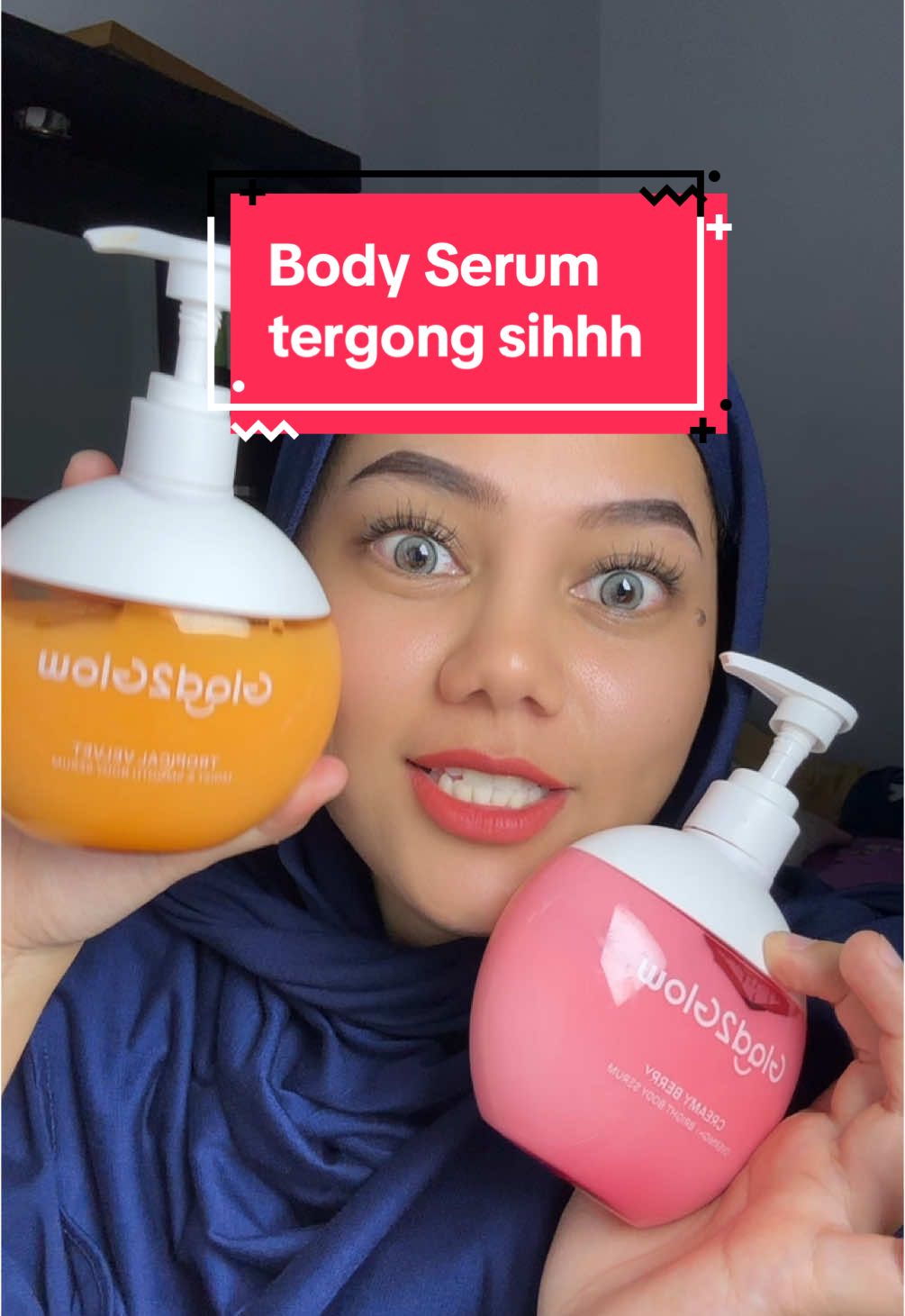 Body serum G2G nih lagi ada free nya weei  #bodyserum #glad2glow 