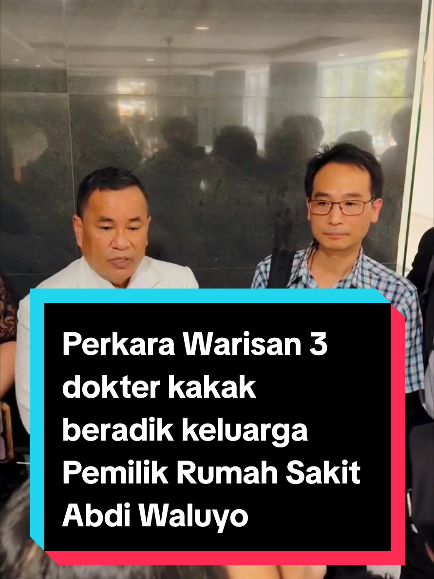 Perkara Warisan 3 dokter kakak beradik keluarga Pemilik Rumah Sakit Abdi Waluyo Menteng Jkt pusat! Perkara di Pengadilan Negri jkt pusat dan juga di Mabes Polri #hotmanparis #hotmanparisofficial #hotman911 #pengaiskeadilan #rsabdiwaluyo