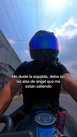 Me duele la espalda, debe ser las alas de ángel que me están saliendo #motos #motorcycle #biker #moto #motociclismo 