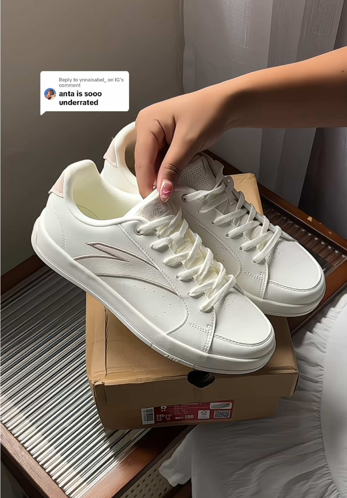 Replying to @ynnaisabel_ on IG Comfort. Style. ANTA. That’s it. That’s the post. #antashoes #shoes #shoesforwomen #shoeslover 