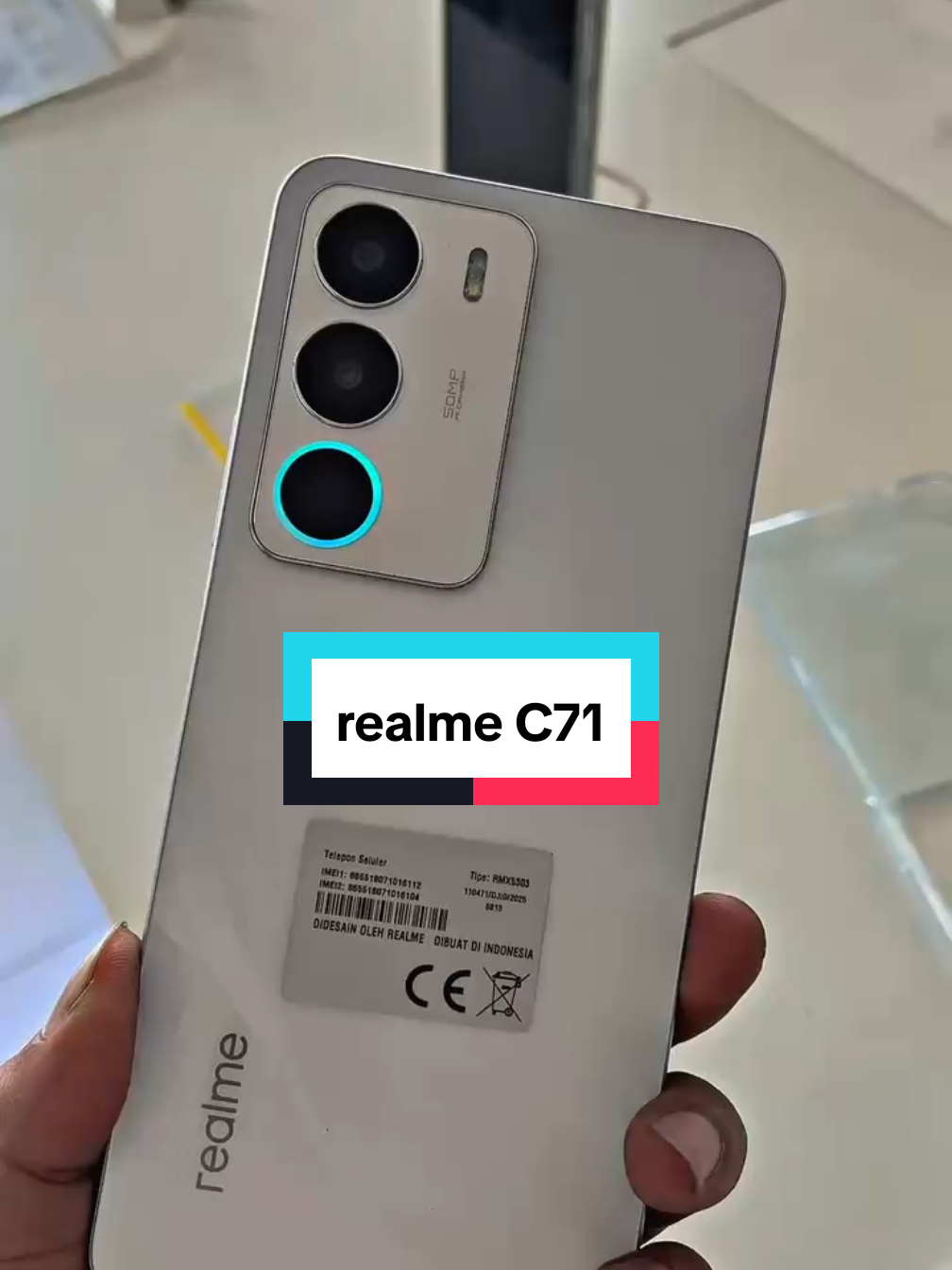 Realme C71  HAPE sejutaan bisa kelap kelip  baterai 6300 mah awet banget  #realmec71 #alibabastorekepanjen #hpmurah #fyp 