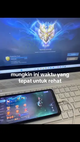 9 tahun main Mobile Legends, nggak kerasa udah sejauh ini perjalanannya. Dari yang awalnya cuma iseng buat hiburan, sampai akhirnya jadi ajang pembuktian. Banyak banget kenangan yang dilewati, teman-teman baru yang jadi keluarga, bahkan pasangan yang ngajarin arti kehidupan, Tapi semua itu sekarang tinggal kenangan. Kenangan yang nggak akan pernah aku lupakan. aku ga bakal berhenti sepenuhnya, hanya saja mau lebih fokus ke kehidupan yang sudah lama aku sia siakan. and then thank you to my friends who have accompanied me in playing this game until now. i love you all❤️