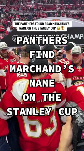 Brad Marchand’s name wil be engraved on the #StanleyCup for the second time, right beneath his first win 👏🏆 #NHL #nhlonsn #flapanthers #bradmarchand #hockeytiktoks #stanleycupplayoffs 