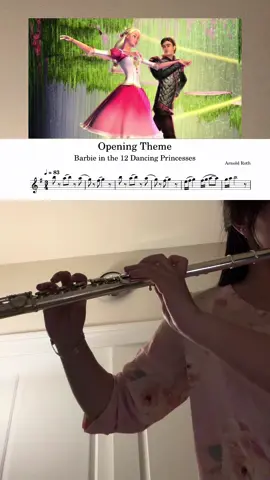 Barbie 12 Dancing Princesses Theme - Flute Cover #flute #barbie #12dancingprincesses  #barbietiktok #flutecover #musician #flutetok #flutist #fluteplayer 