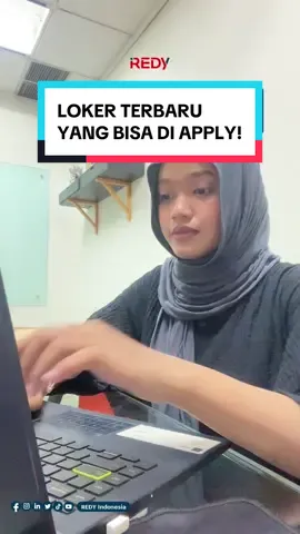 Halo REDY People!👋🏻 Ada banyak loker terbaru nih yang bisa kalian apply, tentunya kita butuh kandidat yang bersedia cepat untuk bergabung.. 💪🏻 Yuk jangan lupa di apply, dan sebelum apply pastikan profil REDY kamu sudah lengkap 100% yaaa!🤩 #REDY #getREDYsetwork #CaraCepatDapatKerja #CariKerjaKapanSaja #REDY #InfoLoker #LokerJakarta #LokerTerbaru #LokerUpdate #Jobseeker #Corporate #CorporateLife #LokerJakartaSelatan #ForYou 