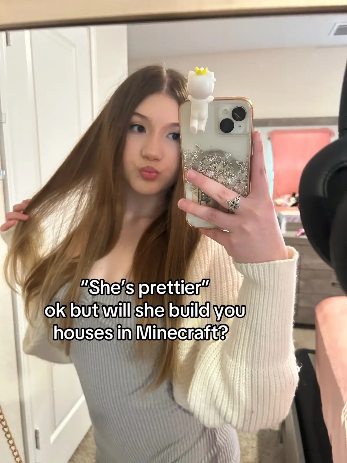 no she won’t 😡 #foryoupage #foryourpage #Minecraft #game #build #house #Relationship  #relatable #viral #parati 