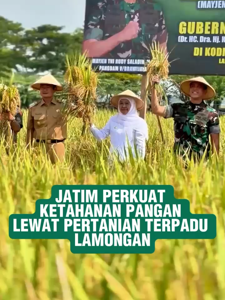 Jatim Perkuat Ketahanan Pangan Lewat Pertanian Terpadu Lamongan